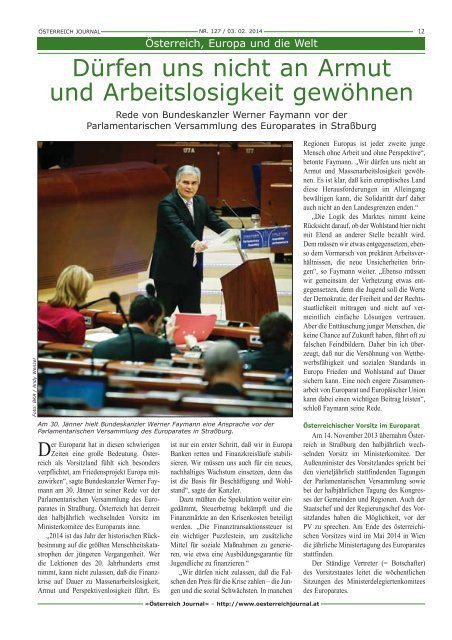 1914–2014« - Österreich Journal