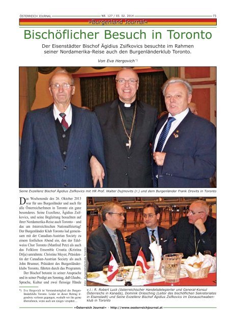 1914–2014« - Österreich Journal