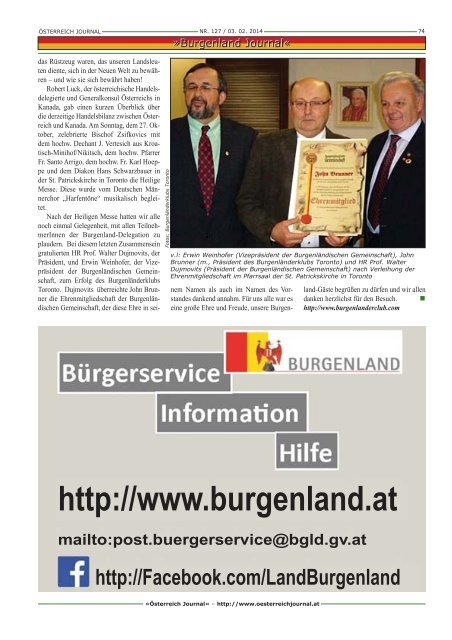 1914–2014« - Österreich Journal