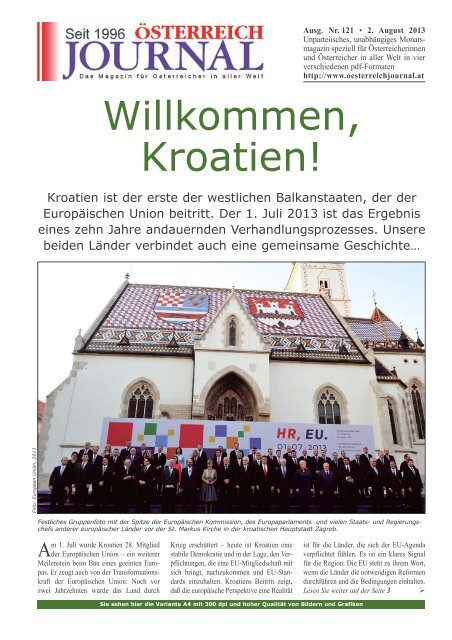 Willkommen, Kroatien! - Österreich Journal