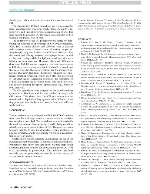 Development of Standard Test Procedures for ... - Toolpoint