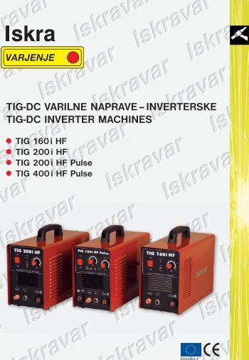 TIG-DC VARILNE NAPRAVE â INVERTERSKE TIG ... - ToolsZone.ro