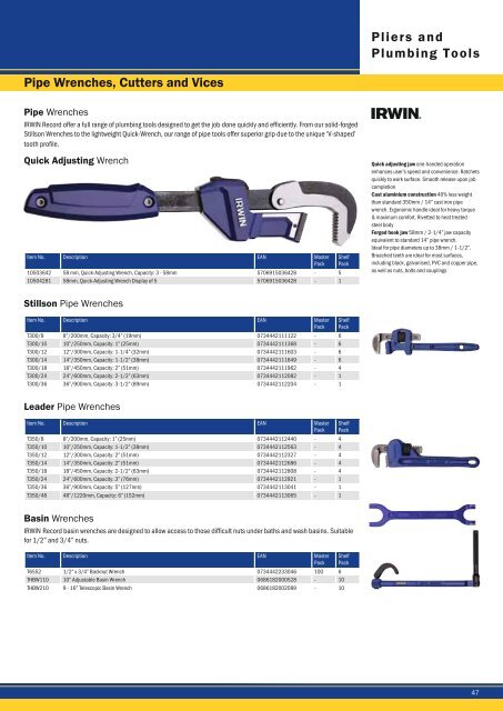 PRODUCT CATALOGUE FEBRUARY 2011 - ToolsZone.ro