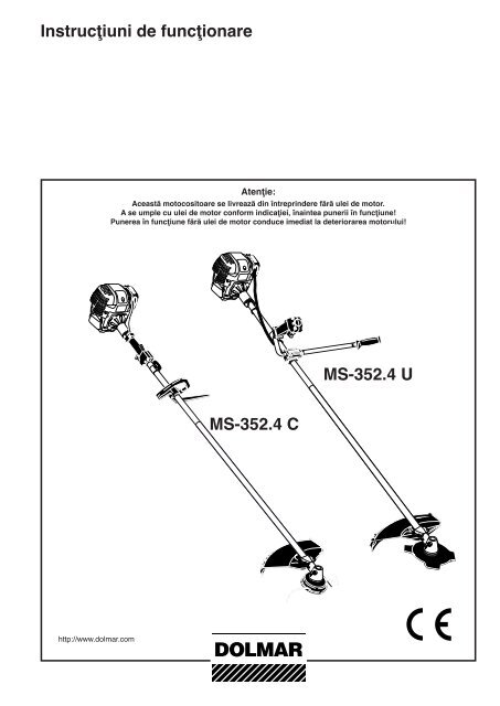 InstrucÅ£iuni de funcÅ£ionare MS-352.4 C MS-352.4 U - ToolsZone.ro