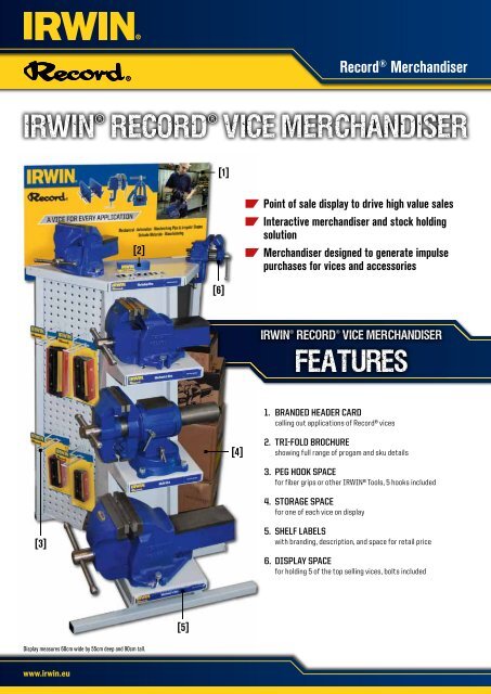 IRWINÂ® RecordÂ® Vice Merchandiser - ToolsZone.ro