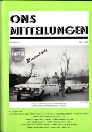 Vorbericht Olympia Rallye aus ONS-Nachrichten 06/1972