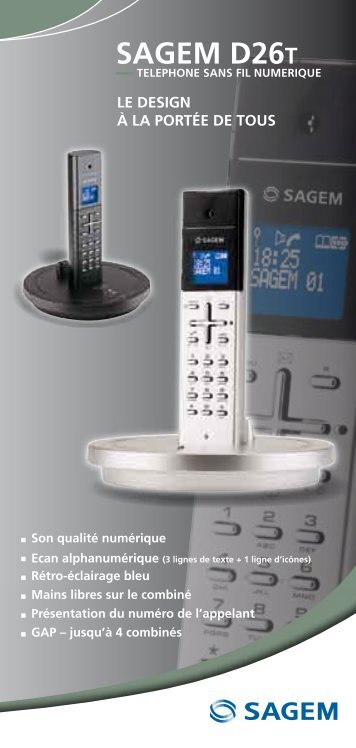 SAGEM D26T - Top Achat