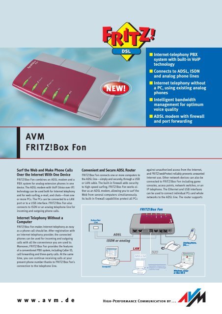 AVM FRITZ!Box Fon - Topcom