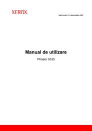 Manual de utilizare - Xerox România