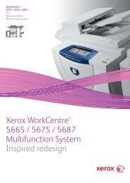 Xerox WorkCentre® 5665 / 5675 / 5687 Multifunction System ...