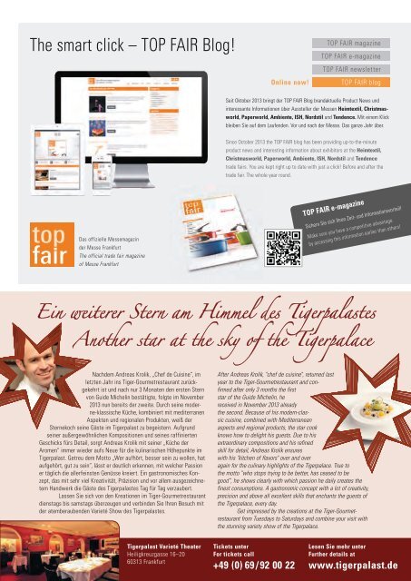 Das offizielle Messemagazin |Christmasworld 2014 ... - TOP FAIR