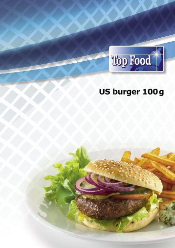 US burger 100g - TOP FOOD A/S