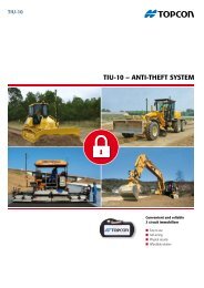 TIU-10 â AnTI-ThefT sysTem - Topcon Positioning