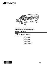 Topcon Pipe Laser - Laserplane