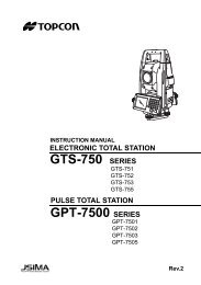 GTS-750 SERIES GPT-7500 SERIES - ToppTopo A/S