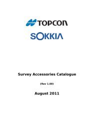 Survey Accessories Catalogue August 2011