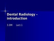Dental Radiology - introduction - TOP Recommended Websites