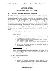 Code of Student Conduct Page 1 University Rules and Regulations ...