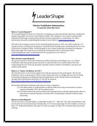 Cluster Facilitator Information - Dean of Students - Illinois State ...