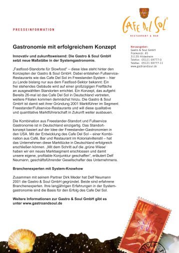 CDS-Unternehmensportrait (PDF) - Cafe Del Sol