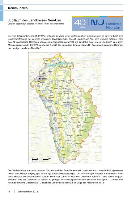 Jahresbericht 2012 - Landkreis Neu-Ulm