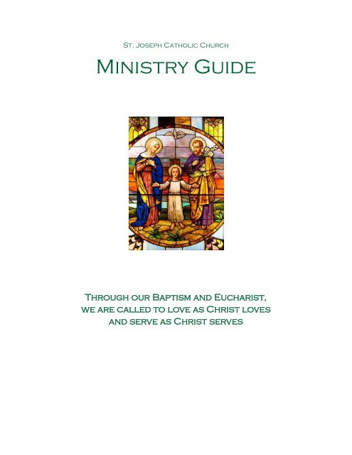Ministry Guide 2012 - St. Joseph Parish