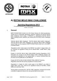 Rotax Sporting Regulations 2013 - Rotax Max Challenge Asia