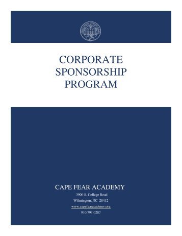 CORPORATE SPONSORSHIP PROGRAM