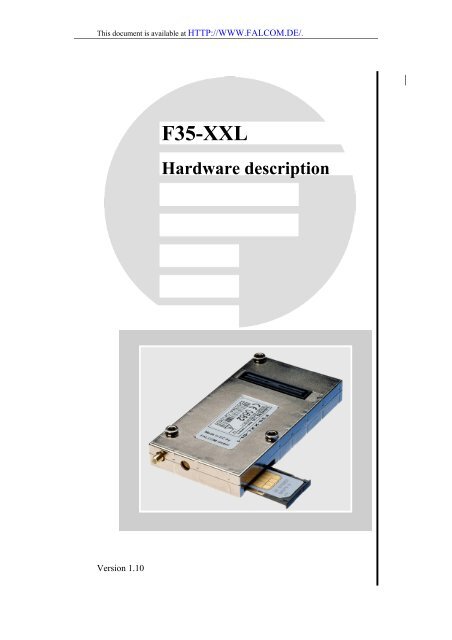 F35-XXL Hardware description - Falcom