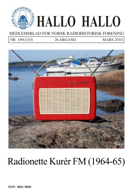 Omslag HH 109.pmd - Norsk Radiohistorisk Forening