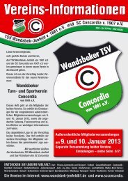 am 9. und 10. Januar 2013 - TSV Wandsbek-Jenfeld, Supersenioren