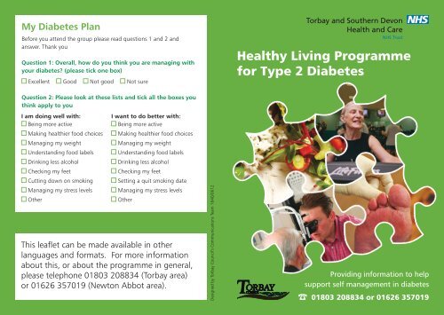Healthy Living Programme for Type 2 Diabetes - Torbay Care Trust