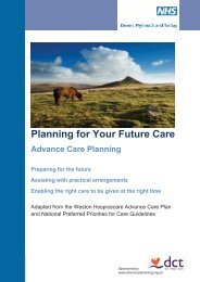 Planning for Your Future Care - Torbay Care Trust