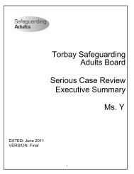 Ms. Y - Torbay Care Trust