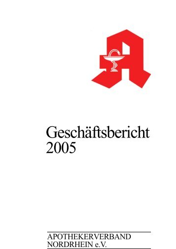 Geschäftsbericht 2005 - Apothekerverband Nordrhein