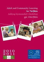 Adult and Community Learning - Torfaen Family Information Service