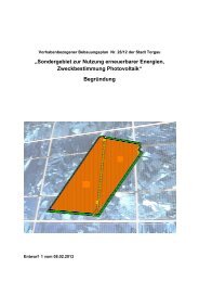 âSondergebiet zur Nutzung erneuerbarer Energien ... - Torgau