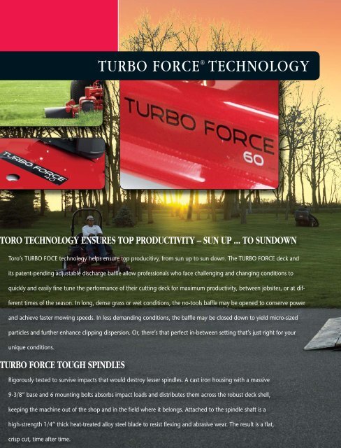 Toro turbo force new arrivals
