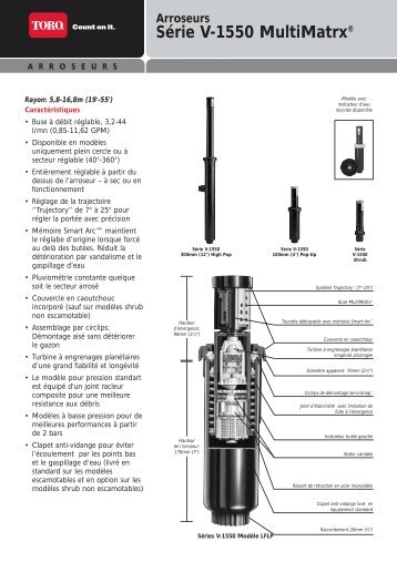 Série V-1550 MultiMatrx® - Toro