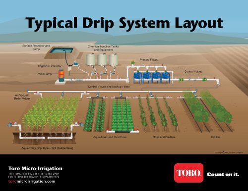 Drip Irrigation Layout Plan