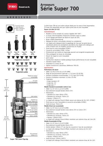 Arroseurs Série Super 700 - Toro