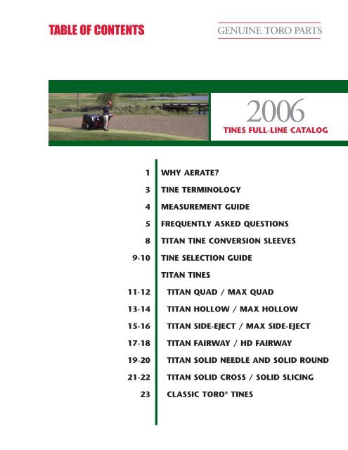 2006 Tines Catalog 3-21 - Toro
