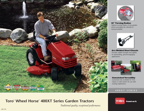 Toro Wheel Horse 400XT Series Garden Tractors Doczine