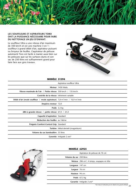 Tondeuses à conducteur accompagnant, autoportées et outils ... - Toro