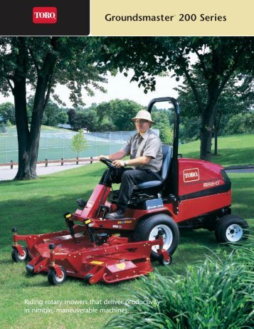 Groundsmaster® 200 Series - Toro