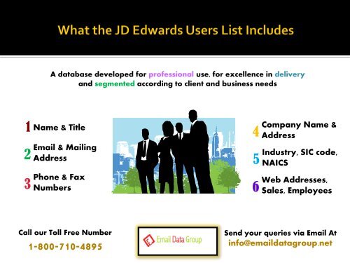 Get in touch with niche customers with JD Edwards Customer List