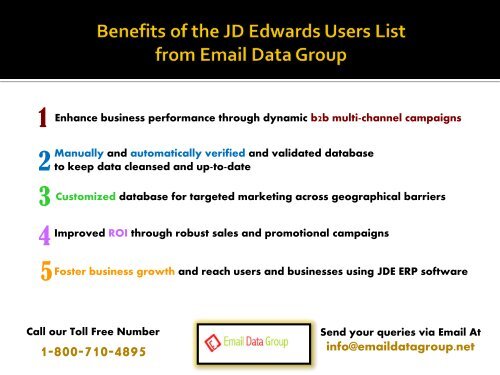 Get in touch with niche customers with JD Edwards Customer List