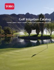 Golf Irrigation Catalog - Toro