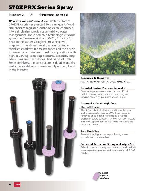 Residential/Commercial Irrigation Specification Catalog 2010 ... - Toro