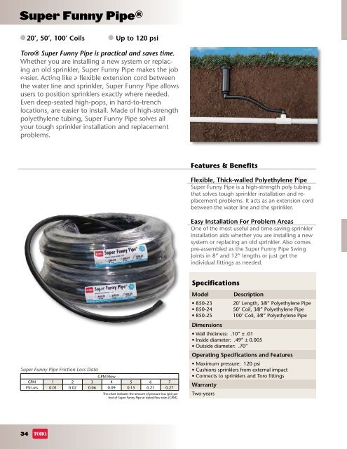 Residential/Commercial Irrigation Specification Catalog 2010 ... - Toro